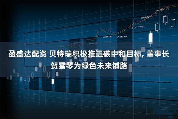 盈盛达配资 贝特瑞积极推进碳中和目标, 董事长贺雪琴为绿色未来铺路