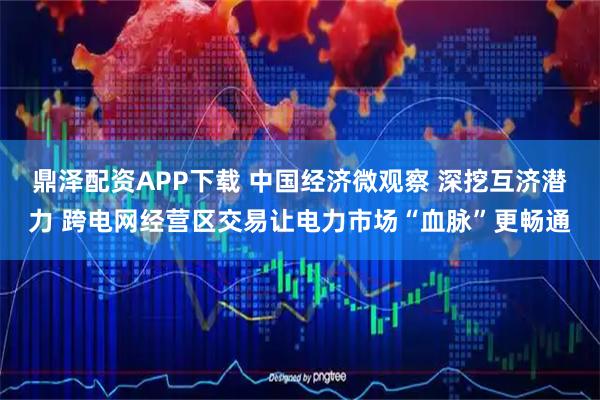 鼎泽配资APP下载 中国经济微观察 深挖互济潜力 跨电网经营区交易让电力市场“血脉”更畅通